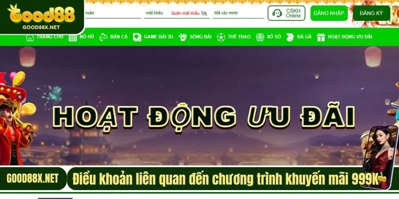 Điều khoản liên quan đến chương trình khuyến mãi 999K 