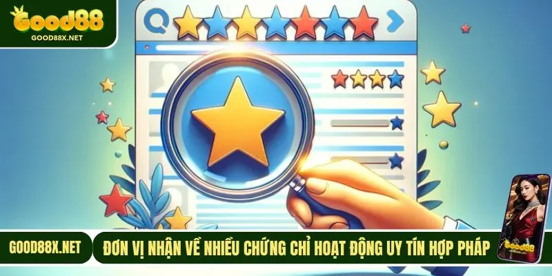 Đơn vị nhận về nhiều chứng chỉ hoạt động uy tín, hợp pháp